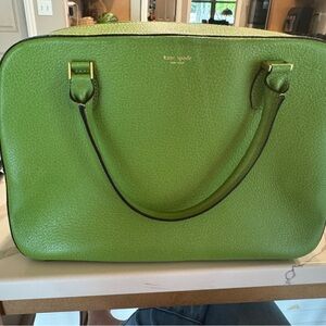 Kate Spade Green Leather Tote Bag